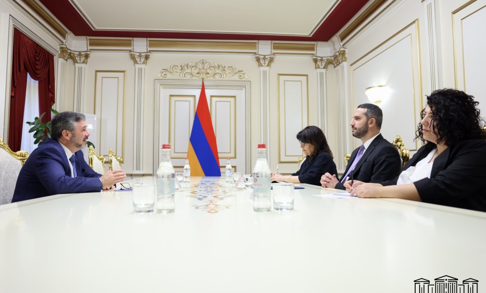 Lietuvos Respublikos ambasadoriaus Armėnijoje Andriaus Puloko ir Armėnijos Parlamento pirmininko...