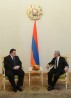 Linkevičius (left) and Sargsyan. The photograph: The Office of the President of Armenia. Linkevičius (left) and Sargsyan. The photograph: The Office of the President of Armenia.